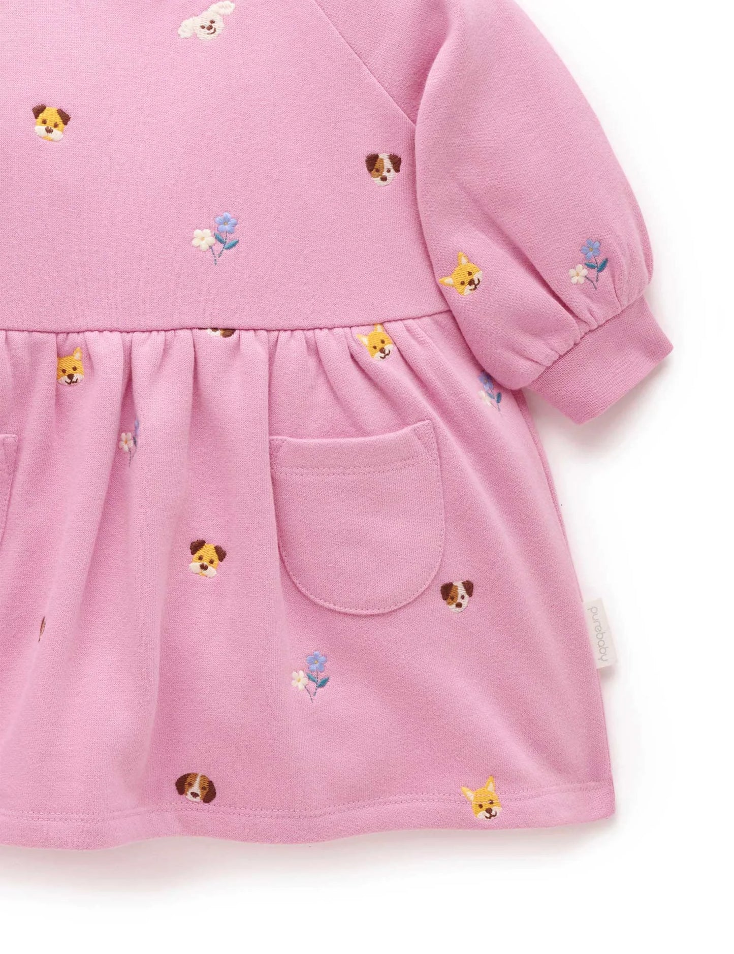 Embroidered Dress - Puppy Broderie