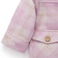 Check Sherpa Jacket - Purple