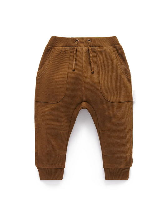 Slouchy Track Pants - Rye