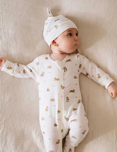 Purebaby Essential Knot Hat - Little Bunny
