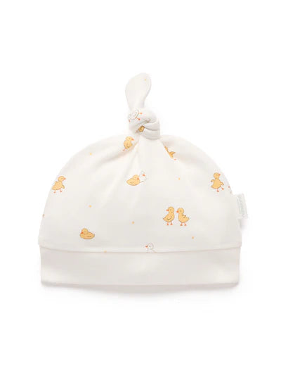 Little Ducky Print  Knot Hat - Little Ducky