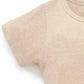 Short Ribbed Zip Growsuit - Biscuit Melange