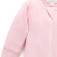 Ribbed Zip Growsuit - Pale Pink Melange