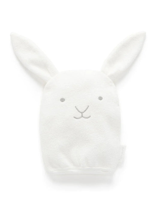 Bunny Bath Mitt - Vanilla