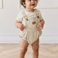 Pax Playsuit - Sandy Brown/Cloud Stripe