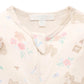 Zip Growsuit - Garden Kitten Print