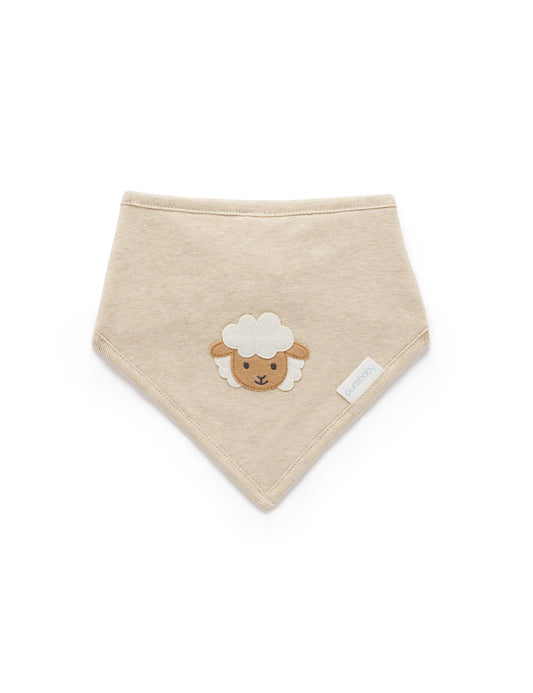 Bandana Bib - Almond Melange