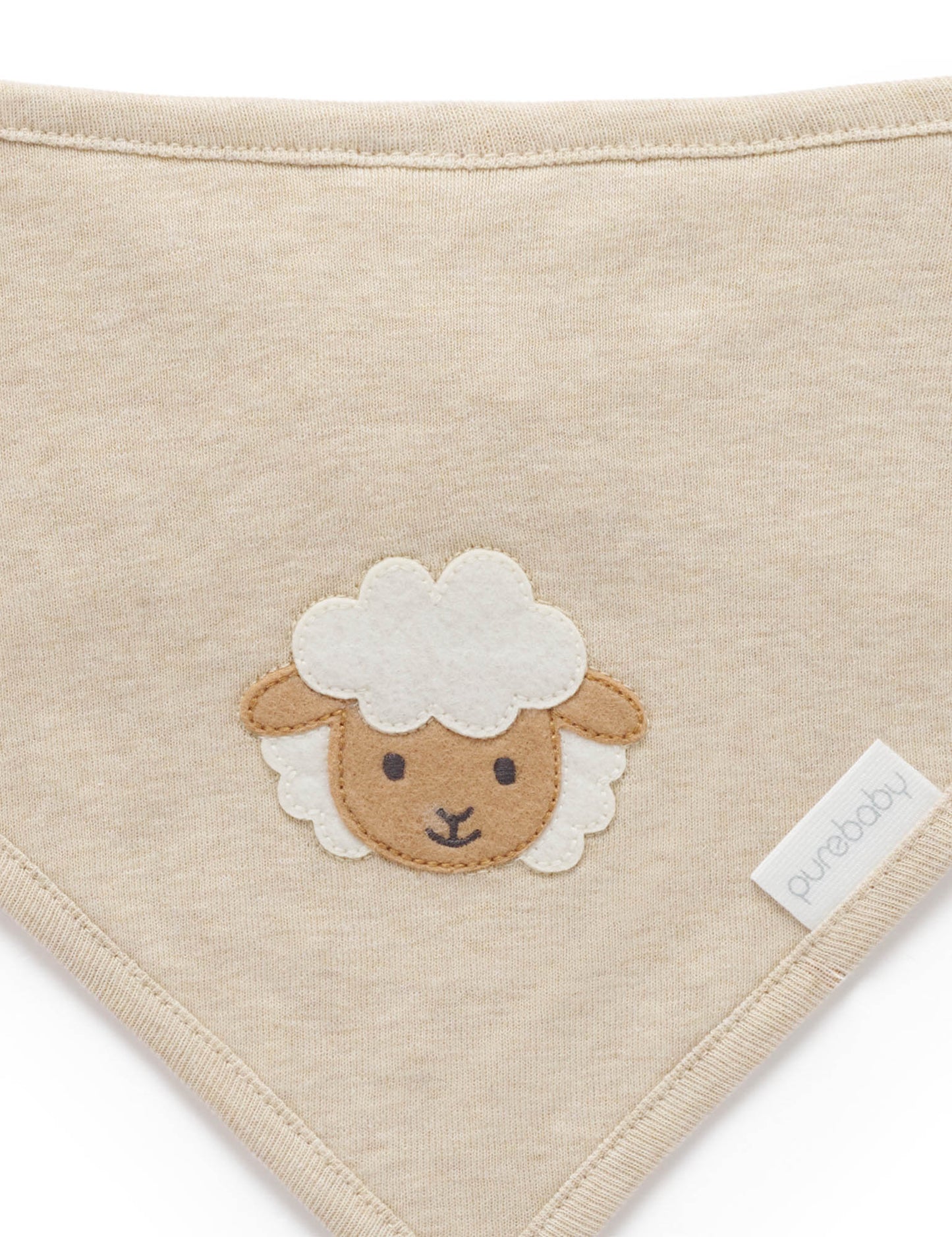 Bandana Bib - Almond Melange