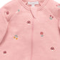 Embroidered Fleece Growsuit - Blush Forest