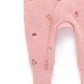 Embroidered Fleece Growsuit - Blush Forest