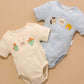 Appliqued Bodysuit - Wheat Neppy