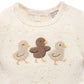 Duck Applique Bodysuit - Wheat Neppy