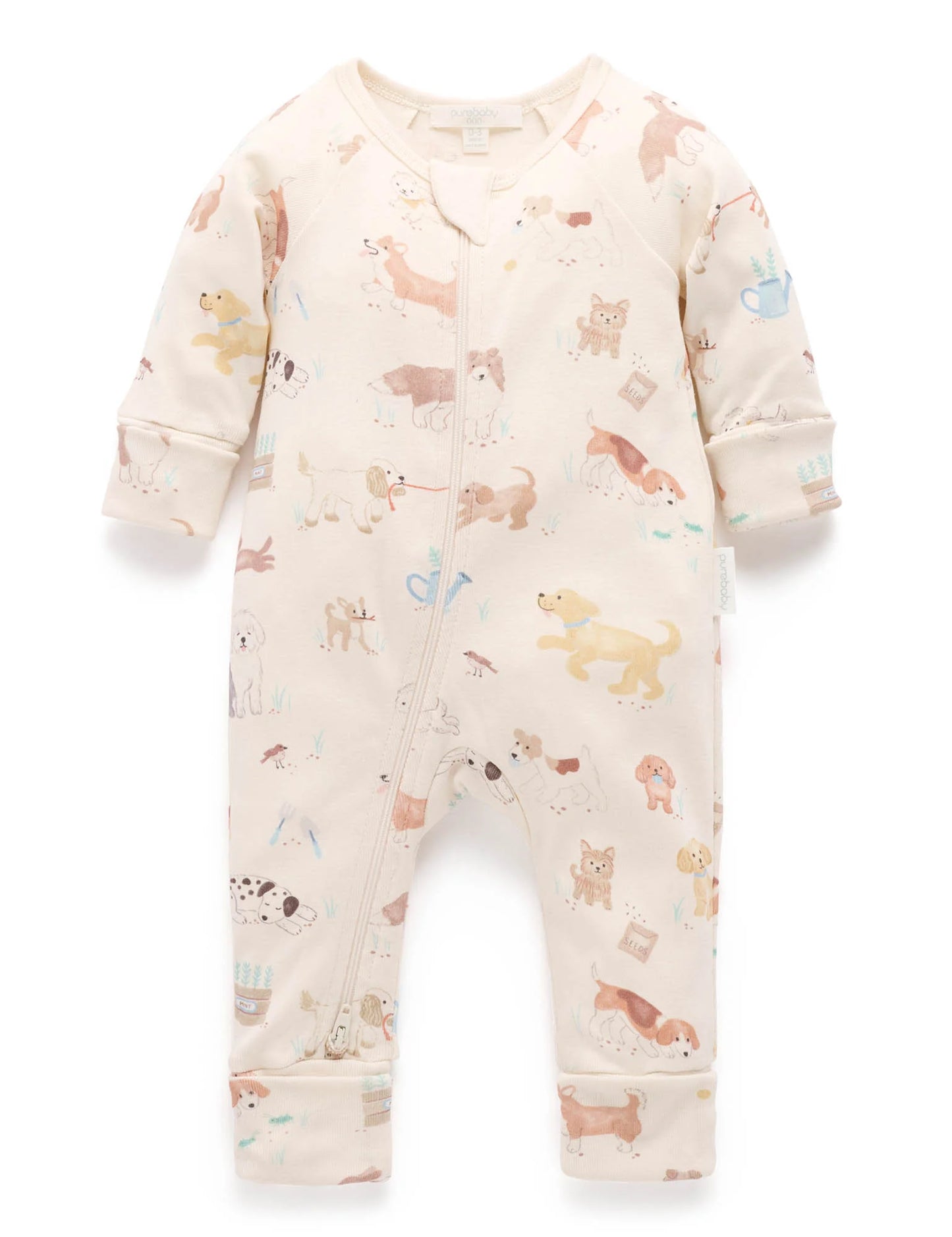 Zip Growsuit - Garden Puppy