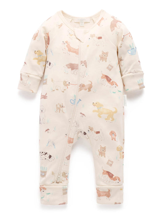Zip Growsuit - Garden Puppy