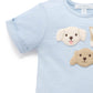 Puppy Short Growsuit - Sky