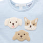 Puppy Short Growsuit - Sky
