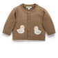 Goose Chenille Cardigan - Milk Chocolate Melangr