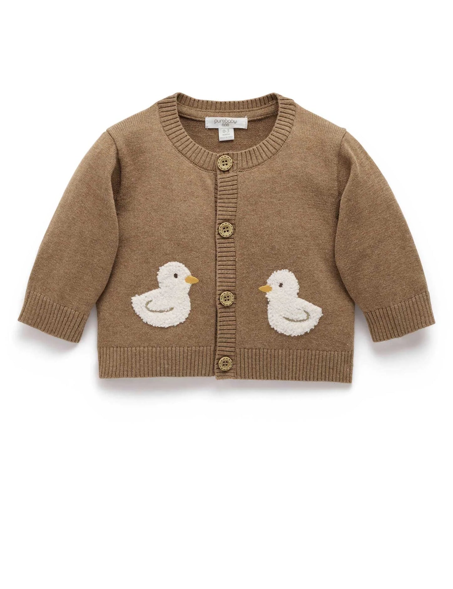 Goose Chenille Cardigan - Milk Chocolate Melangr