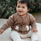 Goose Chenille Cardigan - Milk Chocolate Melangr