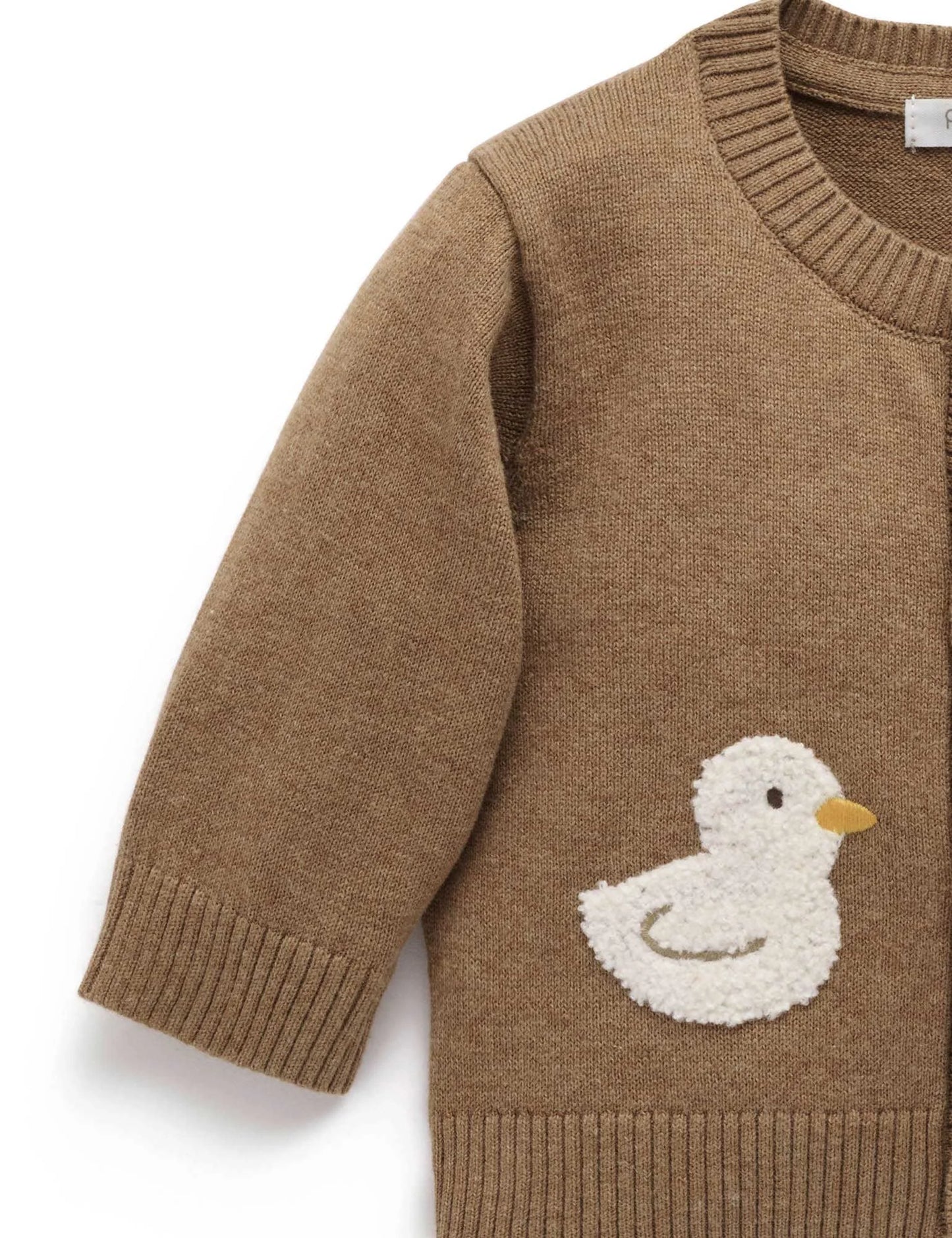 Goose Chenille Cardigan - Milk Chocolate Melangr
