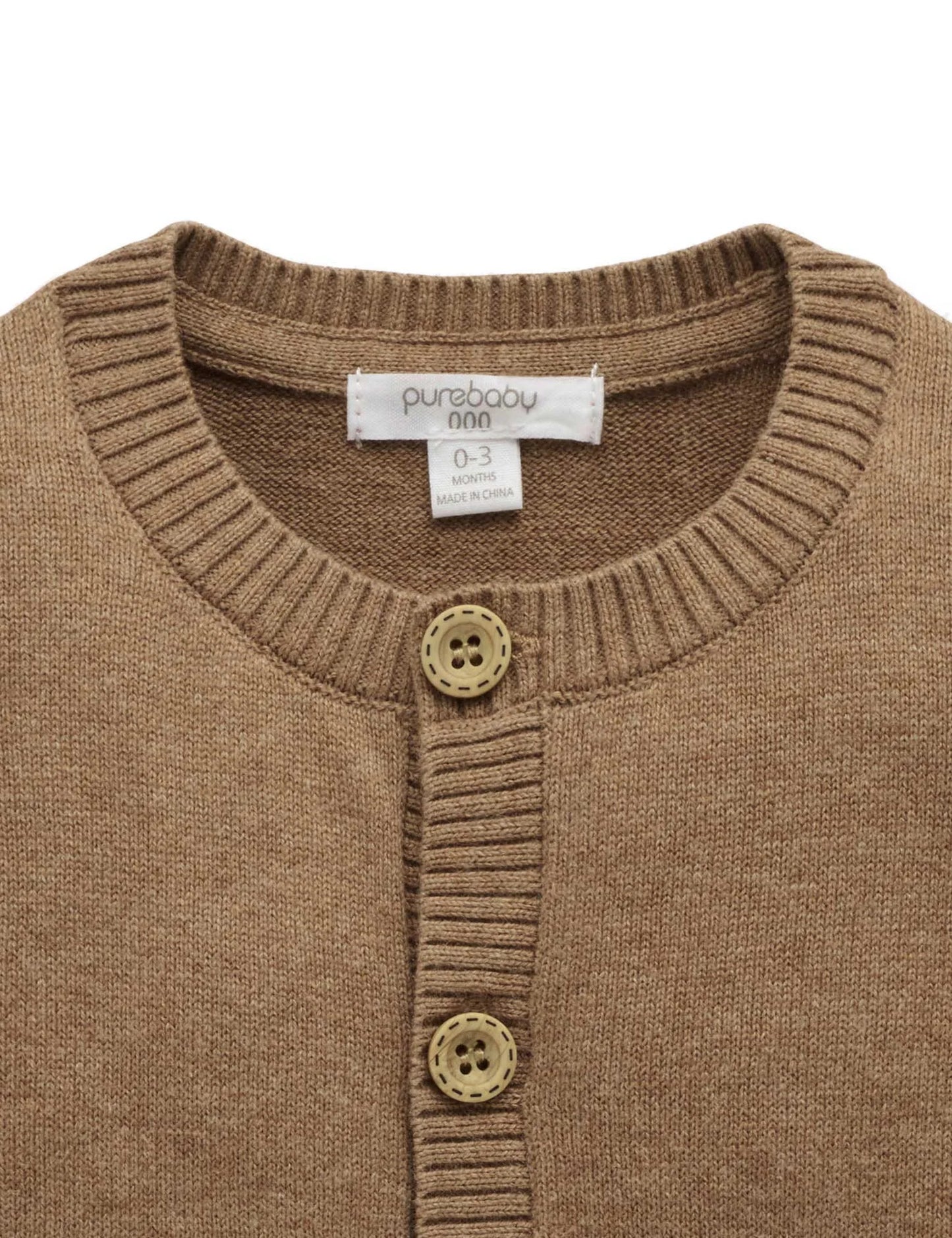 Goose Chenille Cardigan - Milk Chocolate Melangr