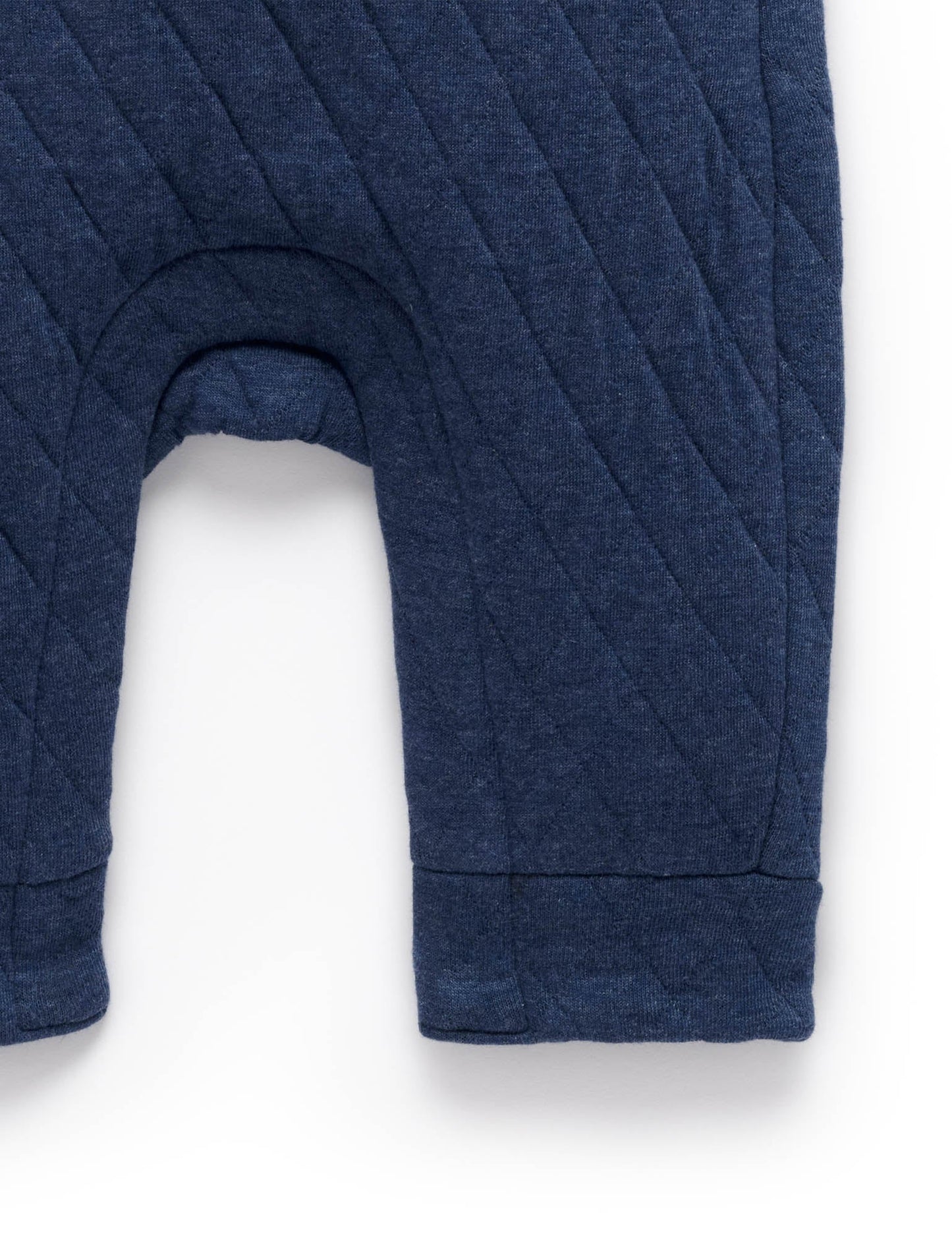 Quilted Overalls - Navy Wolf