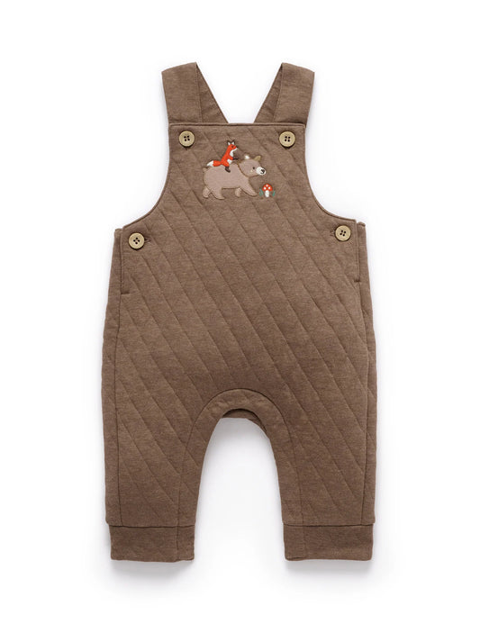 Bear Quilted Overalls