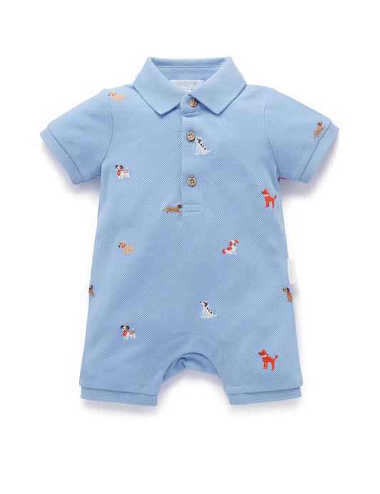 Doggy Polo Growsuit - Doggy Broderie