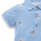 Doggy Polo Growsuit - Doggy Broderie