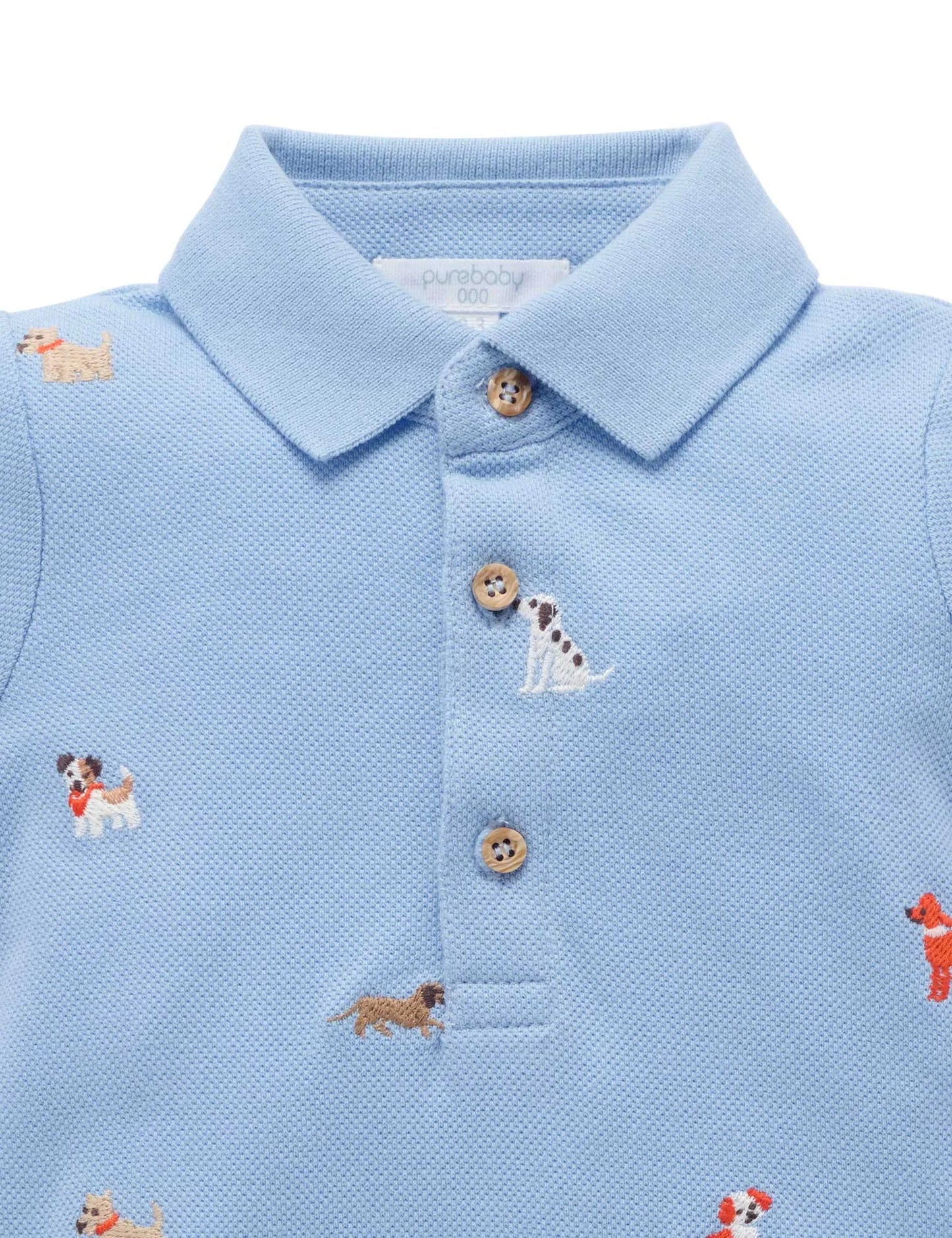 Doggy Polo Growsuit - Doggy Broderie