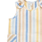 Stripe Linen Blend Romper - Playful Stripe