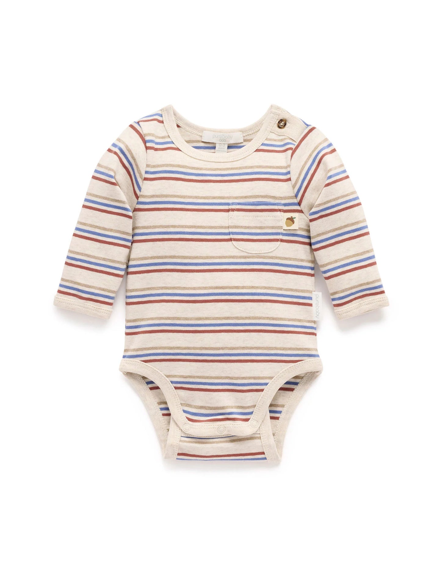 Striped Bodysuit - Saphire Stripe