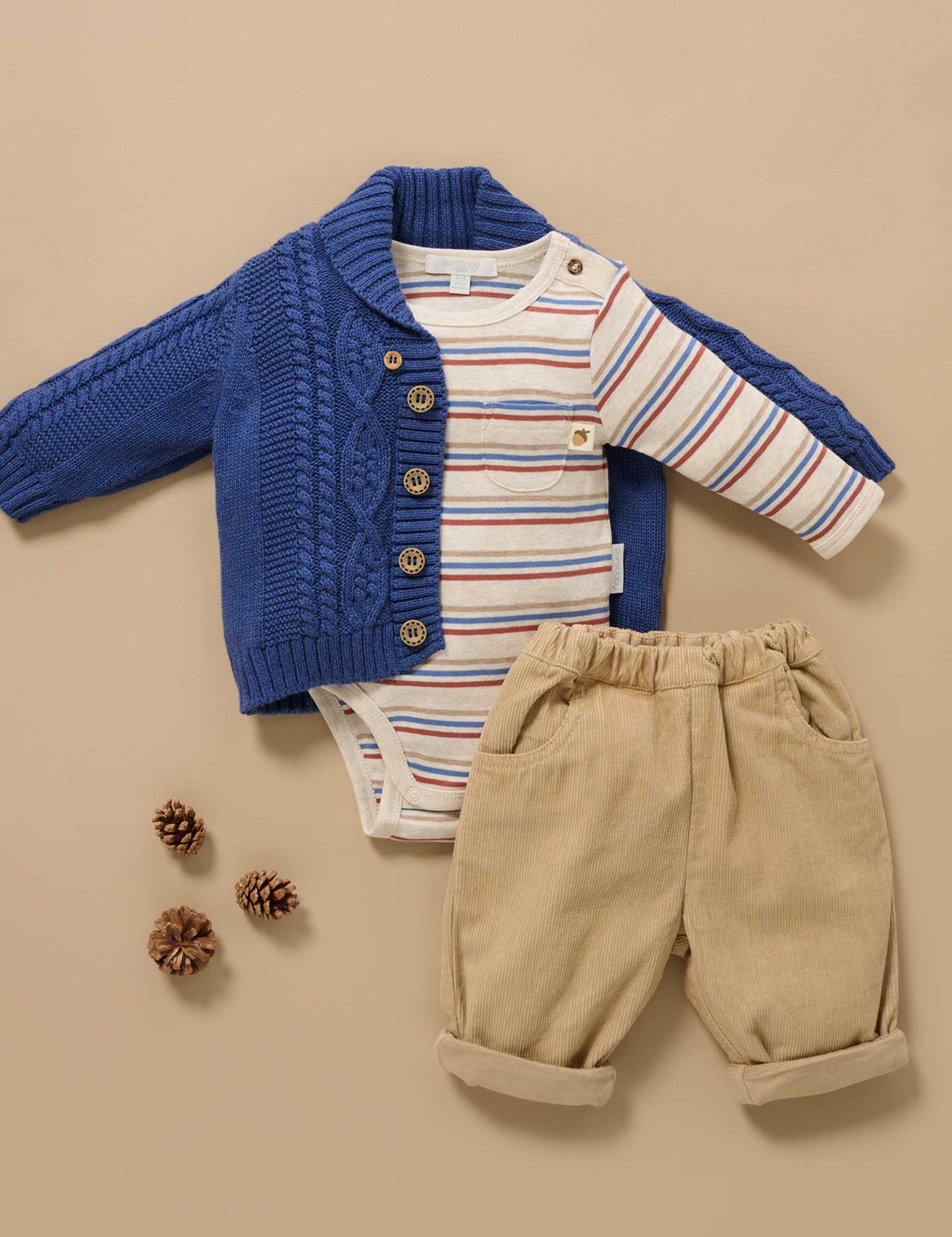 Striped Bodysuit - Saphire Stripe