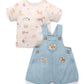 Denim Overall Set - Faded Denim