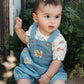 Denim Overall Set - Faded Denim