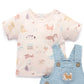 Denim Overall Set - Faded Denim