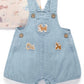 Denim Overall Set - Faded Denim