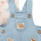 Denim Overall Set - Faded Denim