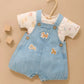 Denim Overall Set - Faded Denim