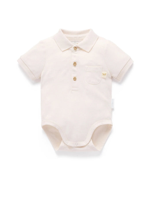 Polo Bodysuit - Cloud