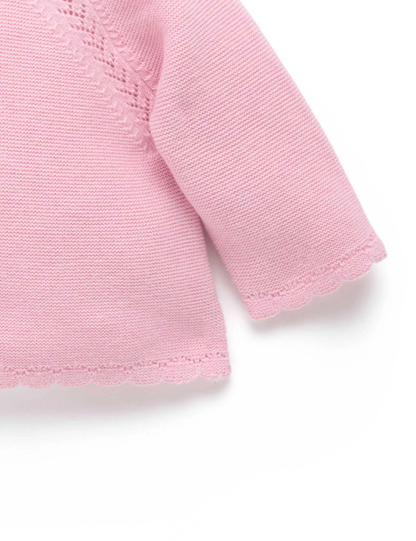 Scalloped Cardigan - Petunia Melange