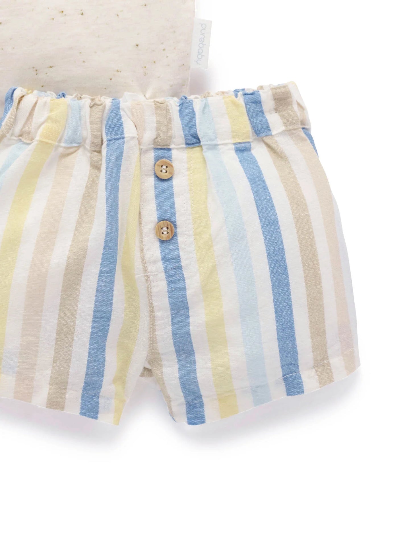 Doggy Tee and Short Set - Playful Stripe