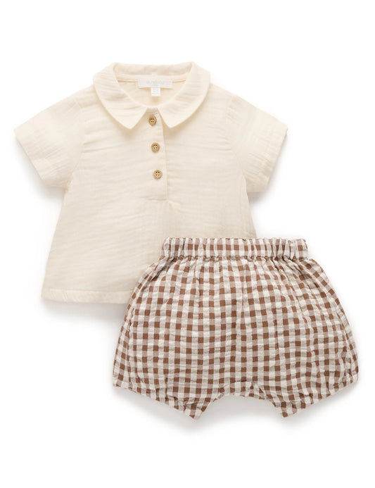 Gingham Set - Milk Chocolate