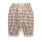 Gingham Slouchy Pants - Milk Chocolate