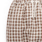 Gingham Slouchy Pants - Milk Chocolate