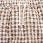 Gingham Slouchy Pants - Milk Chocolate