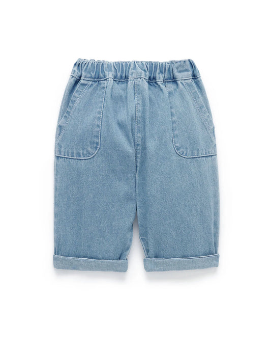 Chambray Pants - Faded Denim