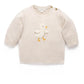 Ducky Embroidered Jumper - Wheat