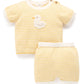Knitted Goose Set - Lemon Stripe