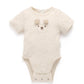 Puppy Applique Bodysuit - Wheat Neppy